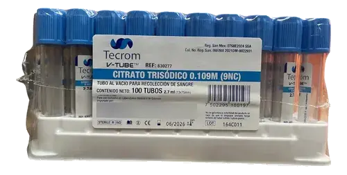 Tubo tapa azul Tecrom