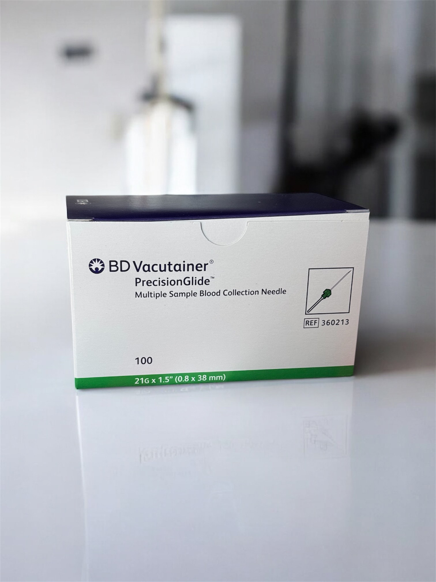 AGUJA TOMA MULTIPLE VERDE BD VACUTAINER 21GX38MM C/100 - Image 2